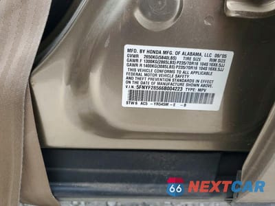 Zdjęcie 14 z 14 samochodu: 2006 HONDA PILOT EX VIN:5FNYF28566B004223 - miniatura