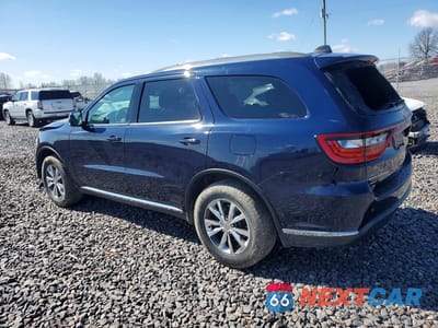 Drugie zdjęcie samochodu z przodu: 2016 DODGE DURANGO LIMITED VIN:1C4RDJDG3GC397866 - miniatura