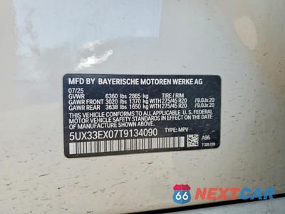 Zdjęcie 13 z 13 samochodu: 2026 BMW X6 XDRIVE40I VIN:5UX33EX07T9134090 - miniatura