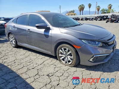 Czwarte zdjęcie samochodu z boku: 2020 HONDA CIVIC LX VIN:2HGFC2F60LH586760 - miniatura