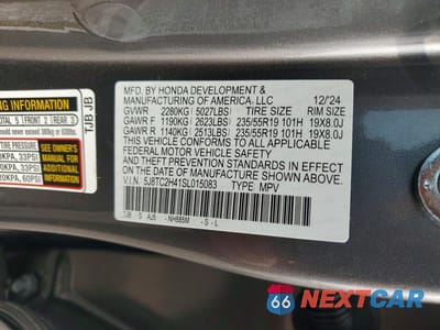 Zdjęcie 13 z 13 samochodu: 2025 ACURA RDX VIN:5J8TC2H41SL015083 - miniatura