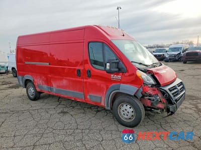 Czwarte zdjęcie samochodu z boku: 2018 RAM PROMASTER 2500 DELIVERY VAN VIN:3C6TRVDG8JE107353 - miniatura