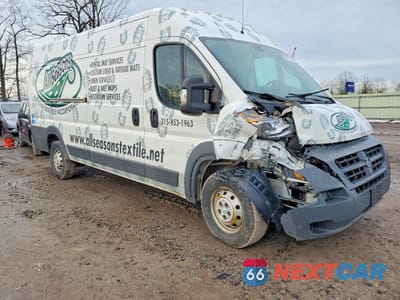 Czwarte zdjęcie samochodu z boku: 2018 RAM PROMASTER 3500 DELIVERY VAN VIN:3C6URVJG8JE152379 - miniatura