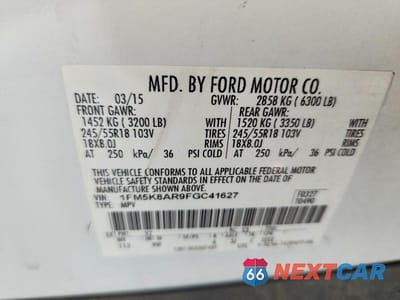 Zdjęcie 12 z 12 samochodu: 2015 FORD EXPLORER POLICE INTERCEPTOR VIN:1FM5K8AR9FGC41627 - miniatura
