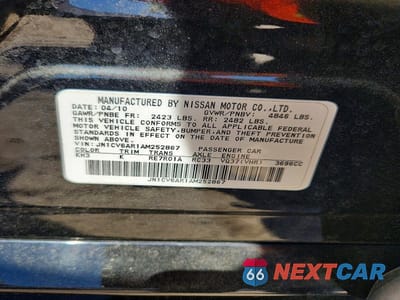Zdjęcie 12 z 12 samochodu: 2010 INFINITI G37 SEDAN X VIN:JN1CV6AR1AM252867 - miniatura