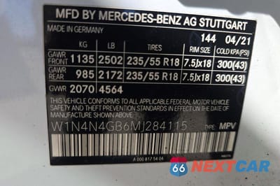 Zdjęcie 10 z 14 samochodu: 2021 MERCEDES-BENZ GLA 250 VIN:W1N4N4GB6MJ284115 - miniatura