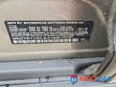 Zdjęcie 12 z 12 samochodu: 2020 MINI COOPER S COUNTRYMAN VIN:WMZYW7C00L3L61608 - miniatura