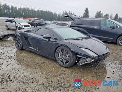 Czwarte zdjęcie samochodu z boku: 2010 LAMBORGHINI GALLARDO SPYDER VIN:ZHWGU6AU6ALA08962 - miniatura