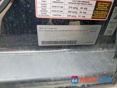 Zdjęcie 12 z 12 samochodu: 2013 AUDI A3 PREMIUM VIN:WAUBEAFM8DA014011 - miniatura