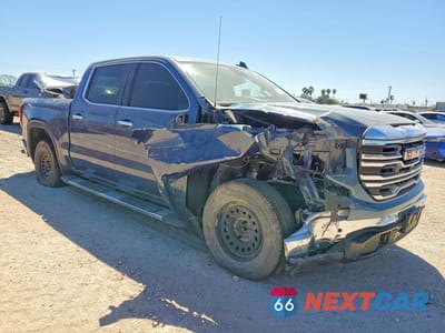 Czwarte zdjęcie samochodu z boku: 2024 GMC SIERRA C1500 SLT VIN:1GTPHDED9RZ343070 - miniatura