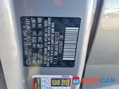 Zdjęcie 13 z 13 samochodu: 2021 HYUNDAI ELANTRA SEL VIN:KMHLM4AG7MU182133 - miniatura