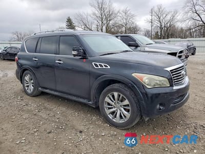Czwarte zdjęcie samochodu z boku: 2012 INFINITI QX56 BASE VIN:JN8AZ2NF4C9518832 - miniatura