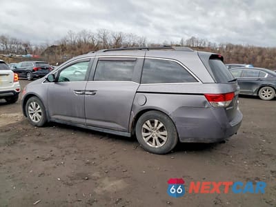Drugie zdjęcie samochodu z przodu: 2015 HONDA ODYSSEY EXL VIN:5FNRL5H61FB091844 - miniatura