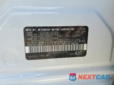 Zdjęcie 13 z 13 samochodu: 2018 MITSUBISHI OUTLANDER SE VIN:JA4J24A53JZ070776 - miniatura