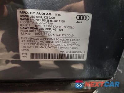 Zdjęcie 13 z 13 samochodu: 2016 AUDI Q3 PRESTIGE VIN:WA1GFCFS2GR012416 - miniatura