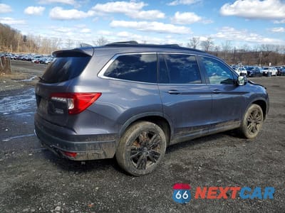 Trzecie zdjęcie samochodu z tyłu: 2021 HONDA PILOT SE VIN:5FNYF6H28MB067575 - miniatura