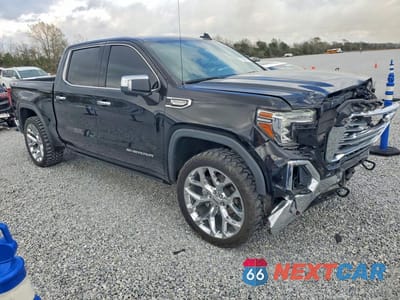 Czwarte zdjęcie samochodu z boku: 2021 GMC SIERRA K1500 SLT VIN:3GTU9DET6MG347819 - miniatura