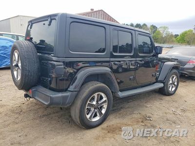 Trzecie zdjęcie samochodu z tyłu: 2018 JEEP WRANGLER UNLIMITED SAHARA VIN:1C4HJXEGXJW200462 - miniatura