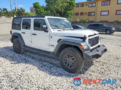 Czwarte zdjęcie samochodu z boku: 2025 JEEP WRANGLER SPORT VIN:1C4PJXDG4SW608146 - miniatura