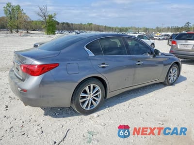 Trzecie zdjęcie samochodu z tyłu: 2015 INFINITI Q50 BASE VIN:JN1BV7AR7FM399946 - miniatura