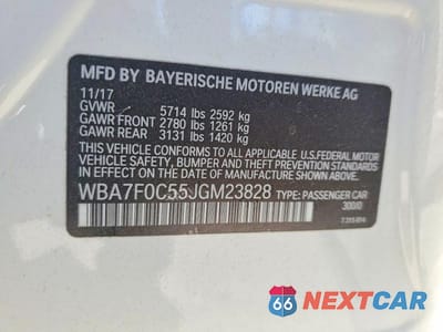 Zdjęcie 13 z 13 samochodu: 2018 BMW 750 I VIN:WBA7F0C55JGM23828 - miniatura
