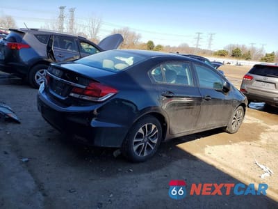 Trzecie zdjęcie samochodu z tyłu: 2013 HONDA CIVIC EX VIN:19XFB2F86DE070189 - miniatura