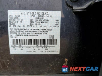Zdjęcie 13 z 13 samochodu: 2023 FORD EXPLORER TIMBERLINE VIN:1FMSK8JH3PGA52550 - miniatura