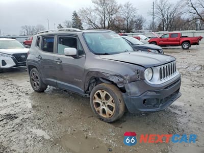 Czwarte zdjęcie samochodu z boku: 2017 JEEP RENEGADE LIMITED VIN:ZACCJBDB3HPG63862 - miniatura