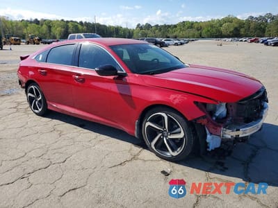 Czwarte zdjęcie samochodu z boku: 2021 HONDA ACCORD SPORT VIN:1HGCV1F39MA101416 - miniatura