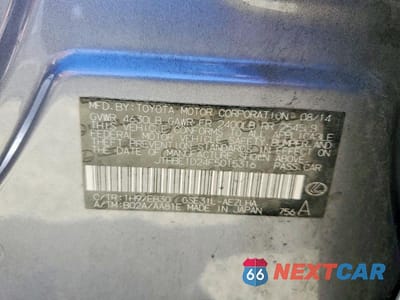 Zdjęcie 12 z 12 samochodu: 2015 LEXUS IS 350 BASE VIN:JTHBE1D24F5015316 - miniatura