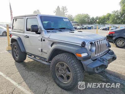 Czwarte zdjęcie samochodu z boku: 2019 JEEP WRANGLER SPORT VIN:1C4GJXAG1KW518912 - miniatura