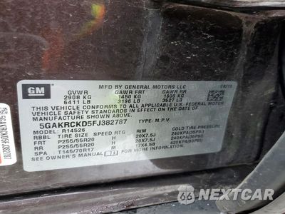 Zdjęcie 12 z 13 samochodu: 2015 BUICK ENCLAVE VIN:5GAKRCKD5FJ382787 - miniatura