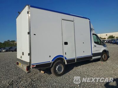 Trzecie zdjęcie samochodu z tyłu: 2020 FORD TRANSIT DELIVERY TRUCK VIN:1FDBW5Z86LKA95570 - miniatura
