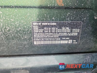 Zdjęcie 14 z 14 samochodu: 2026 BMW X5 M COMPETITION VIN:5YM13ET00T9107304 - miniatura