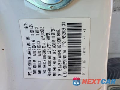 Zdjęcie 12 z 12 samochodu: 2015 HONDA ACCORD LX VIN:1HGCR2F39FA007355 - miniatura