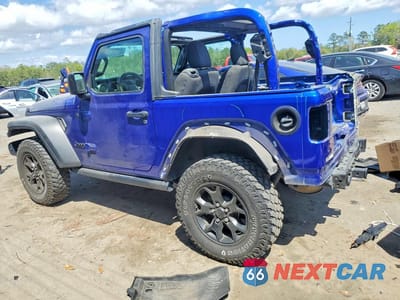 Drugie zdjęcie samochodu z przodu: 2020 JEEP WRANGLER SPORT VIN:1C4GJXAN5LW325081 - miniatura