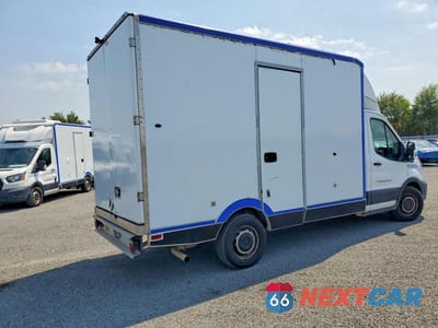 Trzecie zdjęcie samochodu z tyłu: 2020 FORD TRANSIT DELIVERY TRUCK VIN:1FDBW5Z86LKB24937 - miniatura