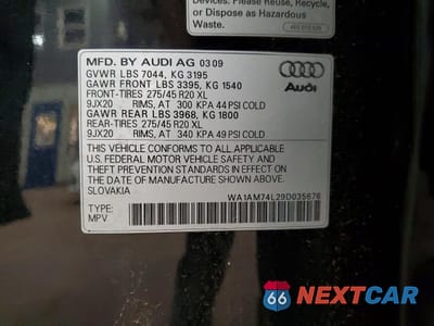 Zdjęcie 13 z 13 samochodu: 2009 AUDI Q7 TDI VIN:WA1AM74L29D035676 - miniatura