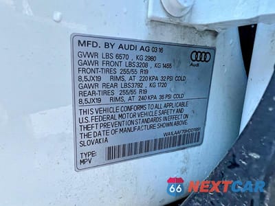 Zdjęcie 10 z 11 samochodu: 2017 AUDI Q7 PREMIUM PLUS VIN:WA1LAAF70HD011891 - miniatura