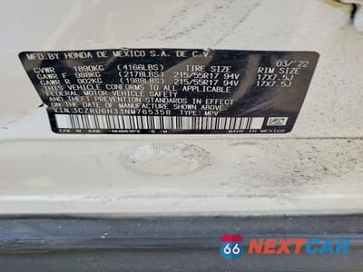 Zdjęcie 14 z 14 samochodu: 2022 HONDA HR-V LX VIN:3CZRU6H33NM765358 - miniatura