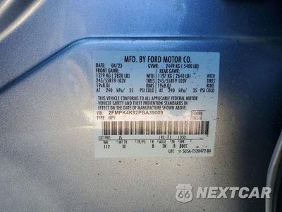 Zdjęcie 13 z 13 samochodu: 2023 FORD EDGE TITANIUM VIN:2FMPK4K92PBA39009 - miniatura