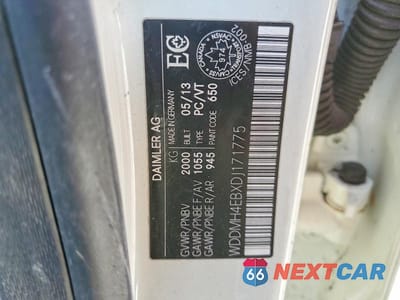 Zdjęcie 12 z 12 samochodu: 2013 MERCEDES-BENZ B250 VIN:WDDMH4EBXDJ171775 - miniatura