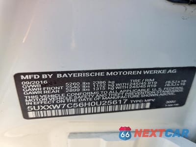 Zdjęcie 13 z 13 samochodu: 2017 BMW X4 XDRIVEM40I VIN:5UXXW7C56H0U25617 - miniatura