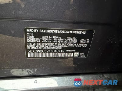 Zdjęcie 10 z 14 samochodu: 2019 BMW X7 XDRIVE40I VIN:5UXCW2C52KLB43713 - miniatura