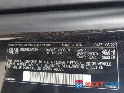 Zdjęcie 13 z 13 samochodu: 2022 VOLVO S60 B5 MOMENTUM VIN:7JRL12TC9NG192739 - miniatura