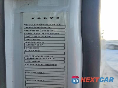 Zdjęcie 10 z 10 samochodu: 2025 VOLVO VN VNL VIN:4V4NC9EH2SN661281 - miniatura