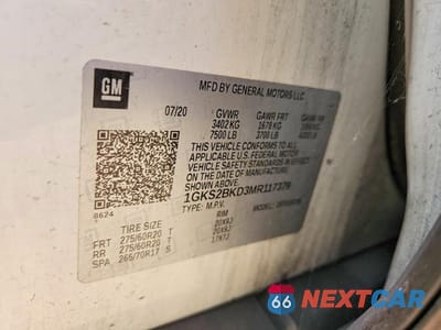 Zdjęcie 13 z 13 samochodu: 2021 GMC YUKON SLT VIN:1GKS2BKD3MR117379 - miniatura
