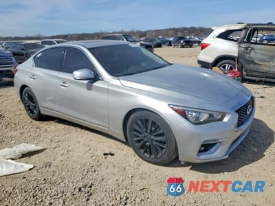 Czwarte zdjęcie samochodu z boku: 2020 INFINITI Q50 3.0T LUXE VIN:JN1EV7AR5LM256289 - miniatura