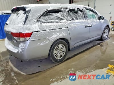 Trzecie zdjęcie samochodu z tyłu: 2017 HONDA ODYSSEY LX VIN:5FNRL5H27HB001628 - miniatura