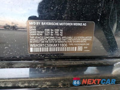 Zdjęcie 12 z 12 samochodu: 2019 BMW 330I VIN:WBA5R1C58KAK11806 - miniatura